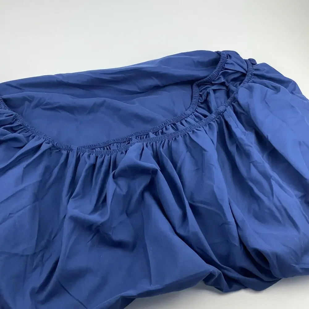 Fitted Sheet Size Twin Blue Tan Bed Room Essentials